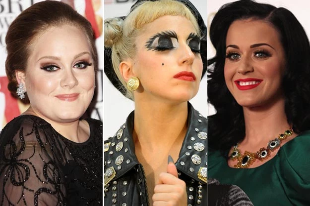 Adele-Lady-Gaga-Katy-Perry Adele Lady Gaga Katy Perry