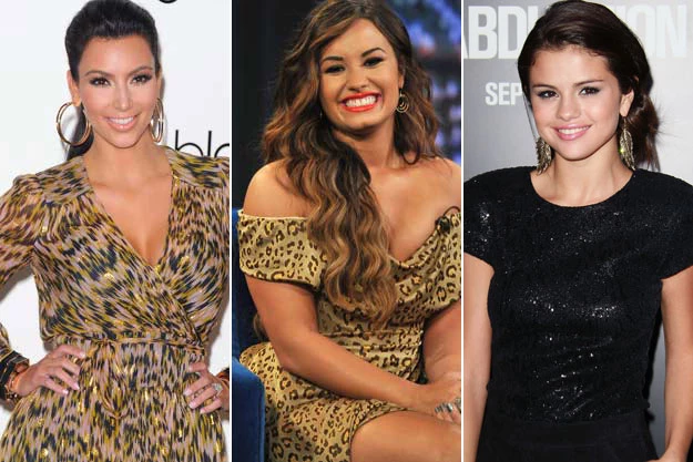 Kim Kardashian Demi Lovato Selena Gomez Kim Kardashian Demi Lovato Selena Gomez