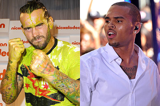 CM Punk and Chris Brown CM Punk and Chris Brown