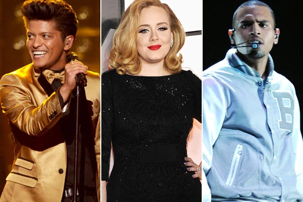 Bruno Mars Adele Chris Brown Bruno Mars Adele Chris Brown
