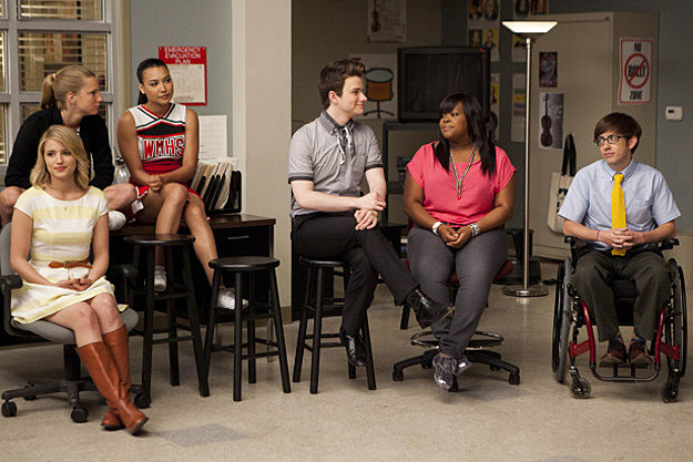 Diana Agron, Heather Morris, Naya Rivera, Chris Colfer, Amber Riley and Kevin McHale - Glee 'Goodbye' Diana Agron, Heather Morris, Naya Rivera, Chris Colfer, Amber Riley and Kevin McHale - Glee 'Goodbye'