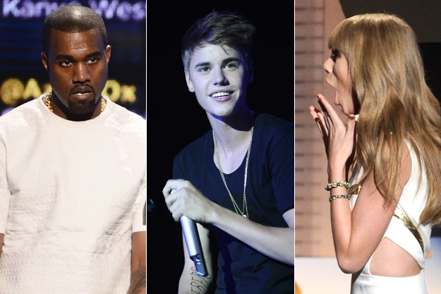 Kanye West Justin Bieber Taylor Swift Kanye West Justin Bieber Taylor Swift