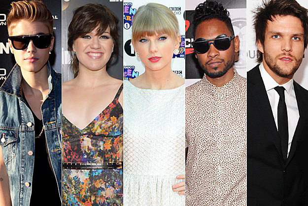 Justin Bieber Kelly Clarkson Taylor Swift Miguel Boys Like Girls Justin Bieber Kelly Clarkson Taylor Swift Miguel Boys Like Girls