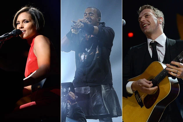 Alicia Keys Kanye West Chris Martin Alicia Keys Kanye West Chris Martin