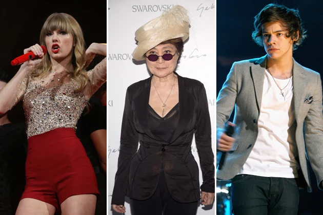 Taylor Swift Yoko Ono Harry Styles One Direction Taylor Swift Yoko Ono Harry Styles One Direction