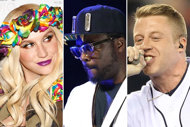 Kesha will.i.am and Macklemore Ke$ha, will.i.am, and Macklemore