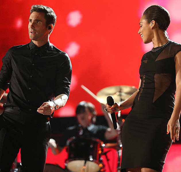 Adam Levine Alicia Keys