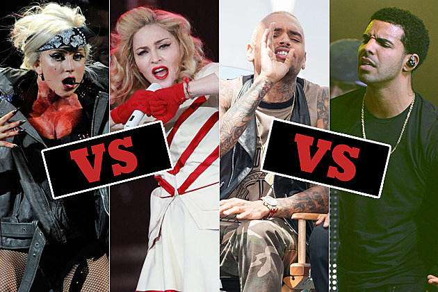 Lady Gaga Madonna Chris Brown Drake Lady Gaga Madonna Chris Brown Drake