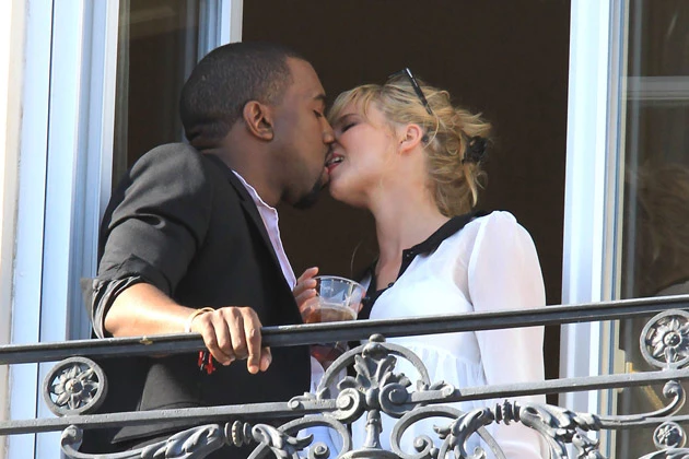 Kanye West Kate Upton Kissing