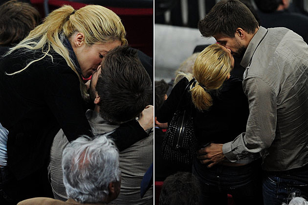 Shakira Gerard Pique Kissing