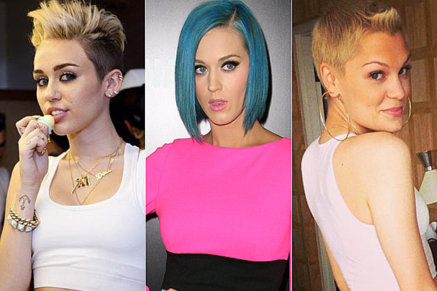 Drastic Hair Miley Katy Perry Jessie J Drastic Hair Miley Katy Perry Jessie J
