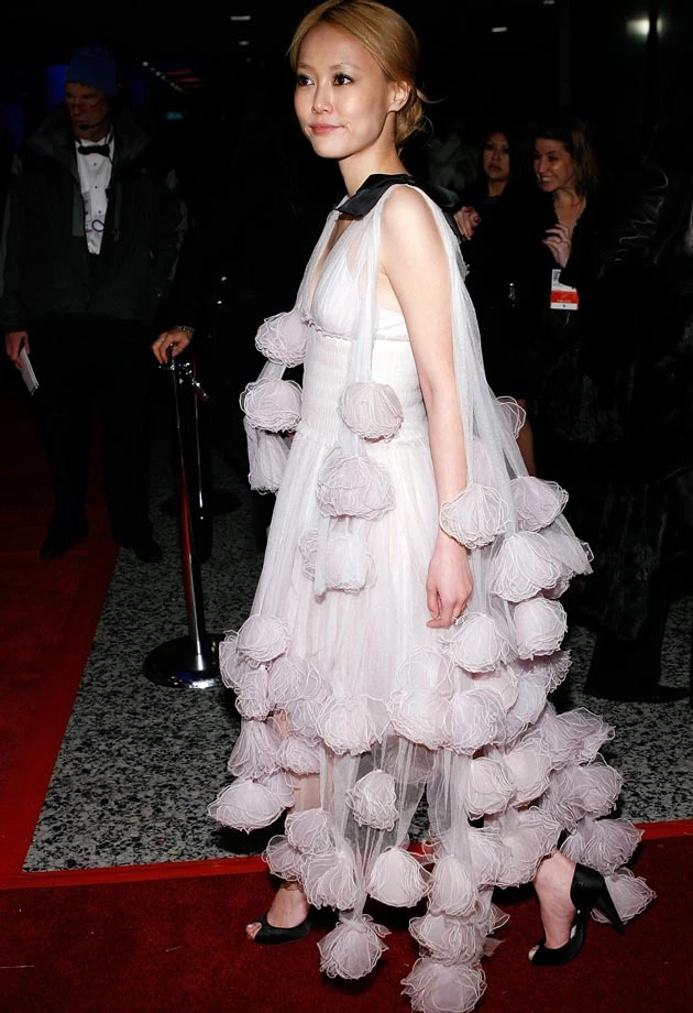 Rinko Kikuchi Chanel 2007 Golden Globes Rinko Kikuchi Chanel 2007 Golden Globes