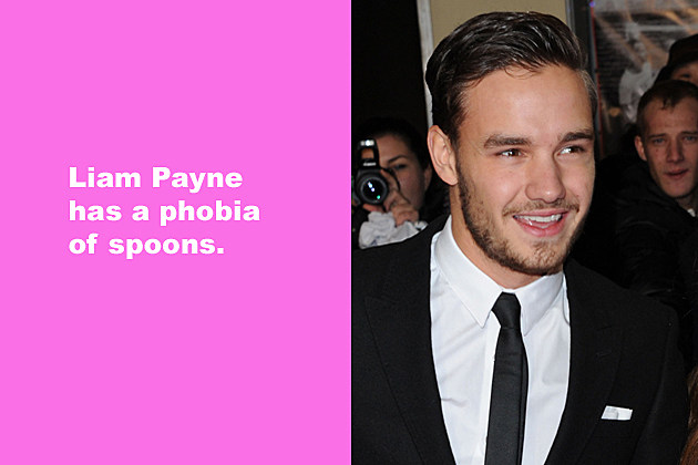 LiamSpoons Liam Payne has a phobia of spoons