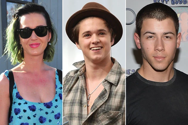 Katy Perry, Brad Simpson of the Vamps, Nick Jonas Katy Perry, Brad Simpson of the Vamps, Nick Jonas