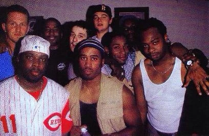 David Rappaport, Leonardo DiCaprio, A Tribe Called Quest, Busta Rhymes and Harmony Korine in the '90s. (via Tumblr, @goodfiends)