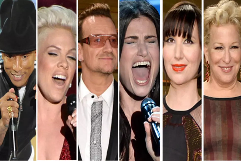 Pharrell, Pink, U2, Idina Menzel, Karen O or Bette Midler: Whose Oscars Performance Did You Like Best? – Readers Poll