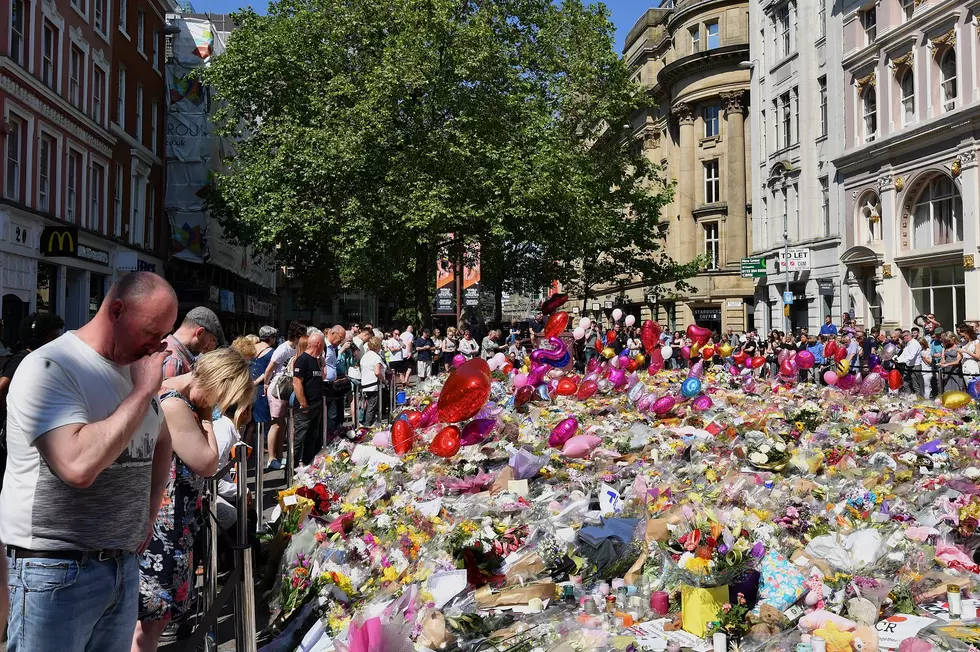 Floral Tributes Are Left For The Victims Of The Manchester Arena Terrorist Attack