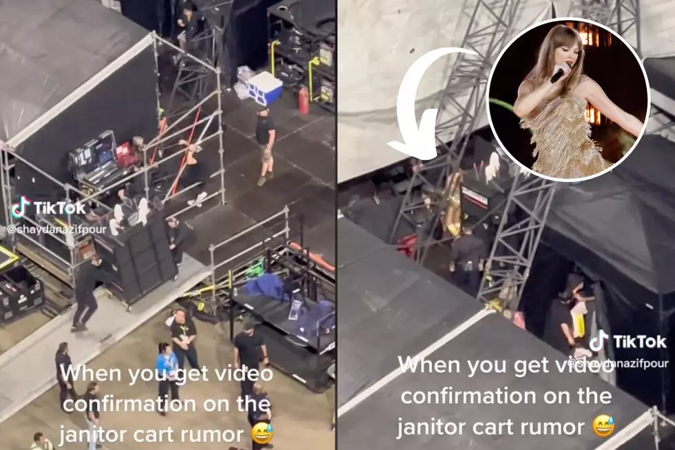 Taylor Swift Hides in Fake Janitor’s Cleaning Cart to Get to Stage on Eras Tour: WATCH